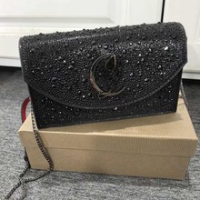 工厂直销跨境新款简约手拿轻奢欧美风晚宴包链条手提包女包晚装包