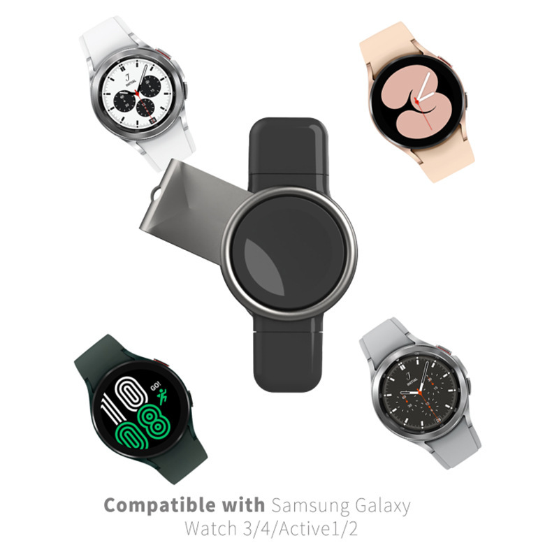 Cross-border new dual-interface USB TYPE-C magnetic watch charging base for GalaxyWatch watches