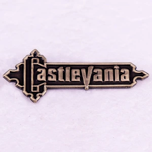 Devil City logo enamel pin game metal badge brooch