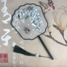 苏绣双面绣团扇古典舞舞蹈道具绣花古风扇子宫廷新中式