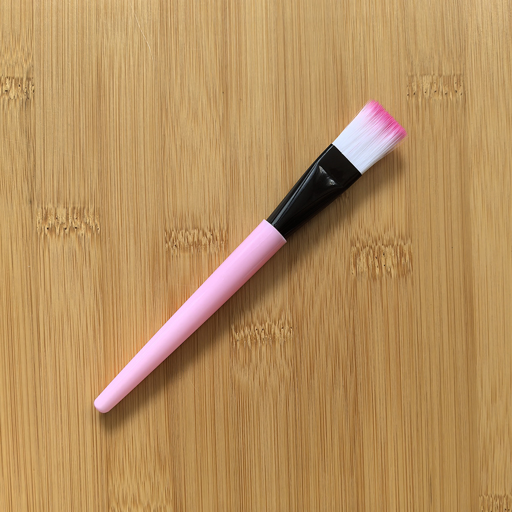 Stok Makyöz Fırçası Beyaz Sap Pembe Sap Yumuşak Kıl Makyöz Fırçası Silikon Makyöz Fırçası Çamur Masken Fırçası Aplikatör Ağartma Fırçası
