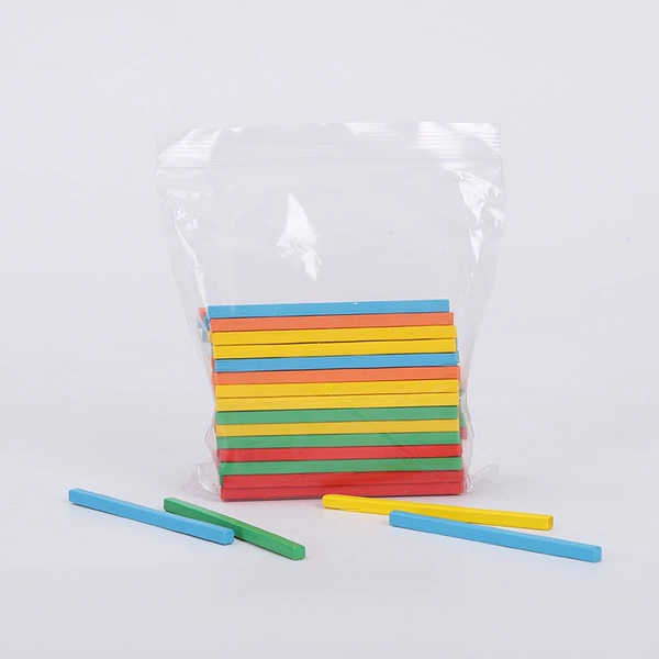Bag 100 square Counting rods (five colors)