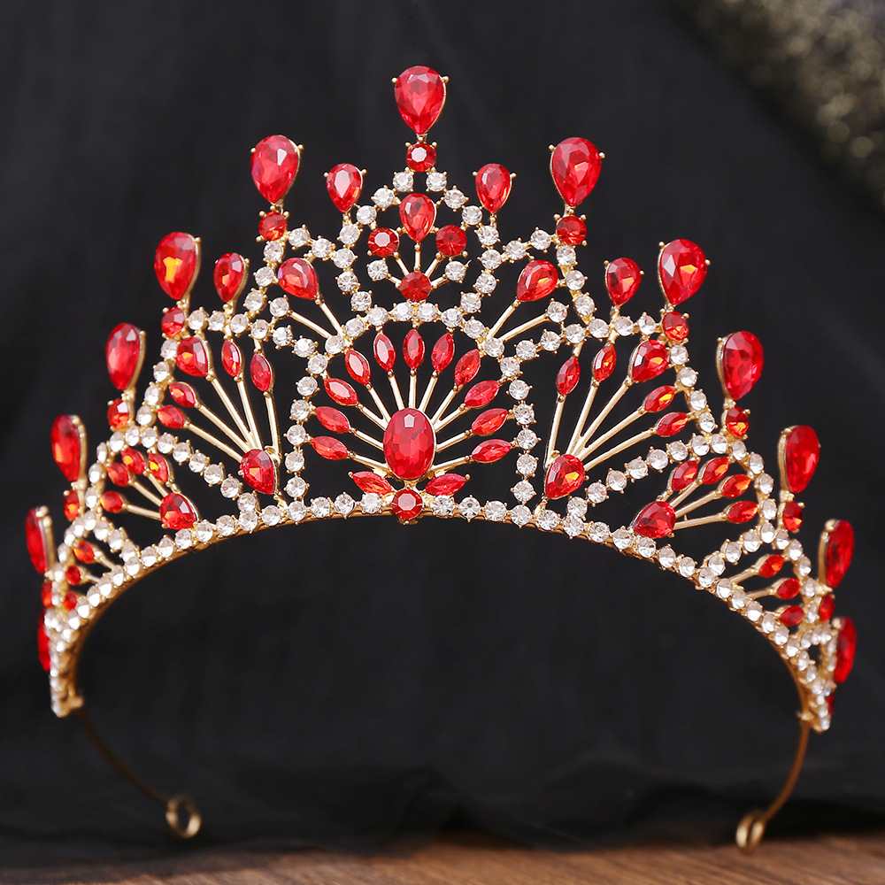 400g Weight Crown Hair Accessories Type Rhinestones Inlay Material 1 Piece Quantity Wedding, Birthday, Festival Occasion Alloy Material Crown, Knot Pattern All Seasons Season Women's Gender Plating Design Retro, Bridal, Shiny Style Gold Color Retro Bridal Shiny Women's Crown Knot Alloy Plating Rhinestones Crown 6