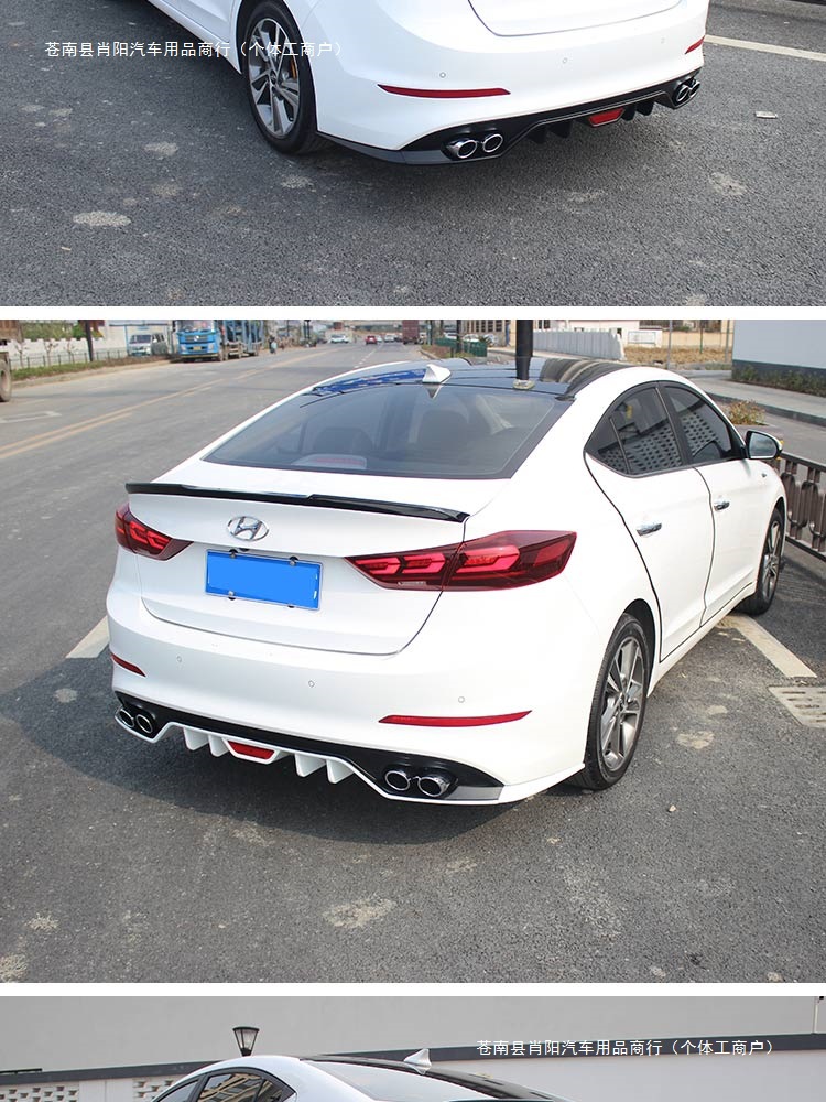 The Lingdong decorative spoiler surround is a modern modification suitable for the Lingdong rear bumper, available in various sizes