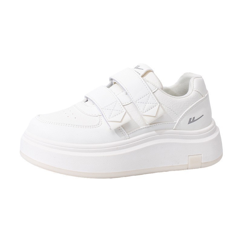 Zapatos de suela gruesa de moda simple, zapatos de mujer con cordones de retroalimentación, zapatos de skate calientes para estudiantes, zapatos de algodón de alto valor diarios
