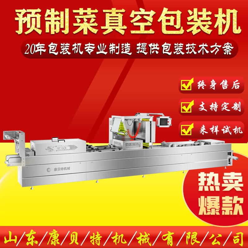鲜苕皮拉伸膜真空包装机 蟹棒全自动真空包装机 食品连续式封口机