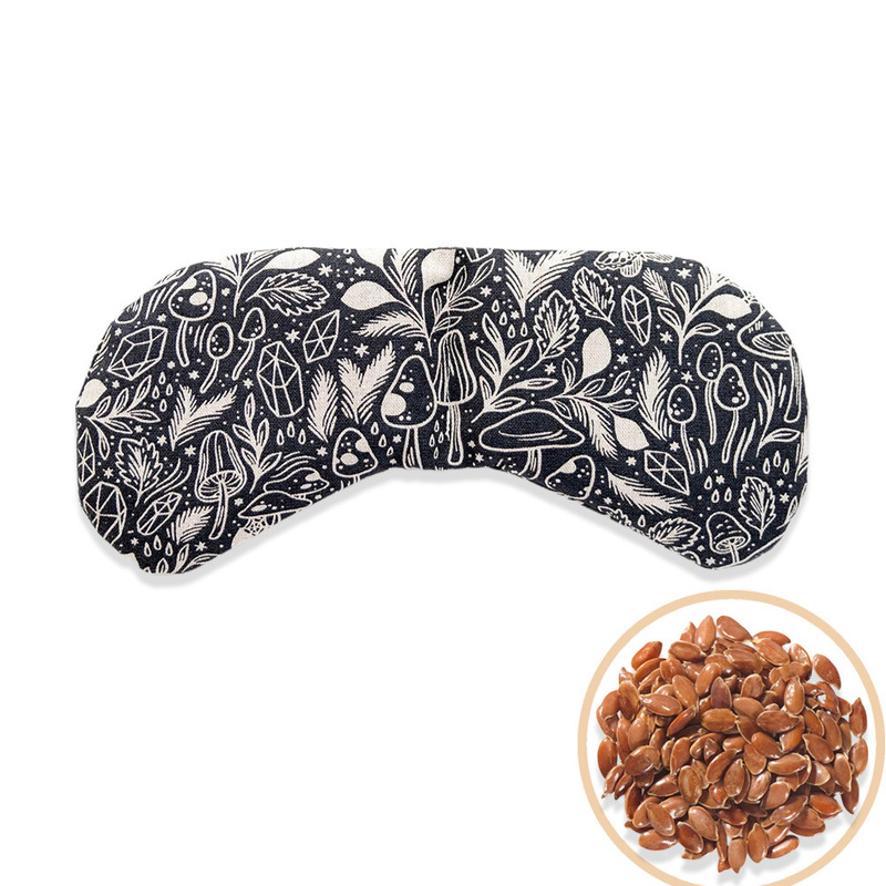 Yoga Eye Pillow, Microwave-Heated Lavender Hot Compress Eye Mask, Linen Cotton Printed Light-Blocking Sleep Mask, Customized and Comfortable