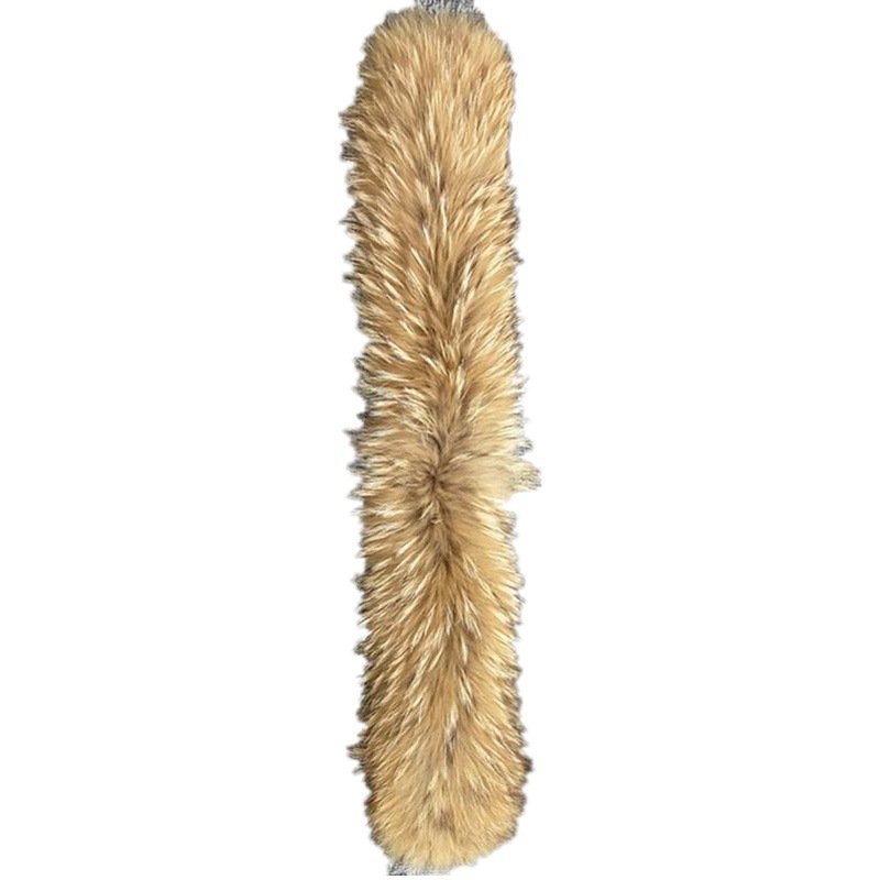 Fábrica al por mayor en stock todo tipo de reglas mapache zorro piel collar tira abajo chaqueta de piel sombrero de piel tira zapato boca Ropa Accesorios image 1