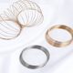 Copper plated 14K gold color wire bracelet ring diy bracelet accessories memory steel ring wire wholesale