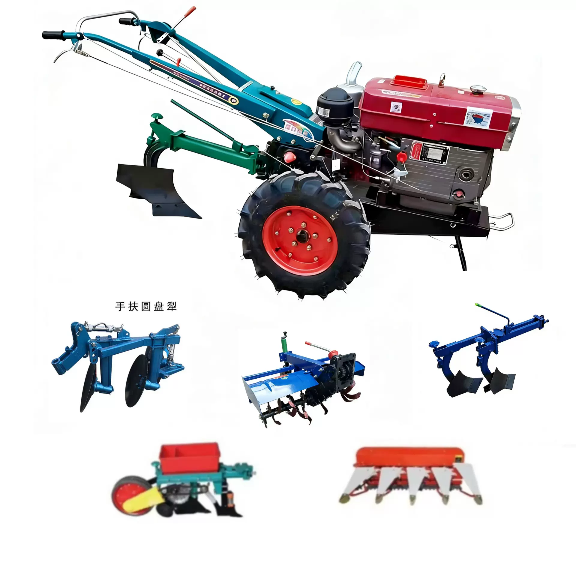 手扶拖拉机农用小型柴油大马力水田旱田两用耕地旋耕机运输车