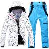 Ski ski suit, keep warm winter street top, windproof waterproof wear-resistant set, increased thickness