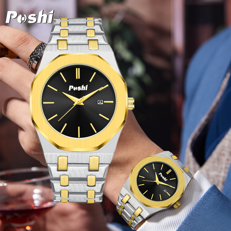Una pieza de envío de comercio exterior transfronterizo nuevo reloj de moda para hombres reloj de cuarzo impermeable para estudiantes reloj de negocios casual para hombres