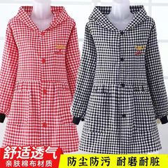 Wholesale factory brand cotton soft long-sleeved apron with button fastening, workwear for kitchen cooking, male version