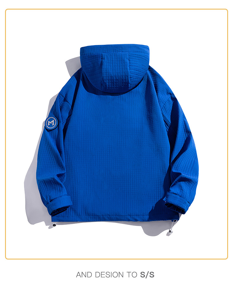 Men's Clothing sportswear windbreaker men's spring new men's casual outdoor windproof jacket men's hooded coat_voghion.com