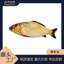 宠物猫咪玩具鱼薄荷鱼自嗨啃咬逗猫棒毛绒仿真鱼抱枕磨牙猫咪用品