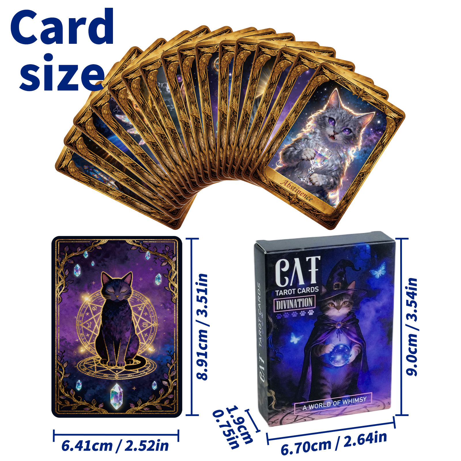 Neues grenzüberschreitendes Brettspiel mit 50 Karten und kreativen, verträumten, skurrilen interaktiven Teamkarten im Katzen-Design_voghion.com