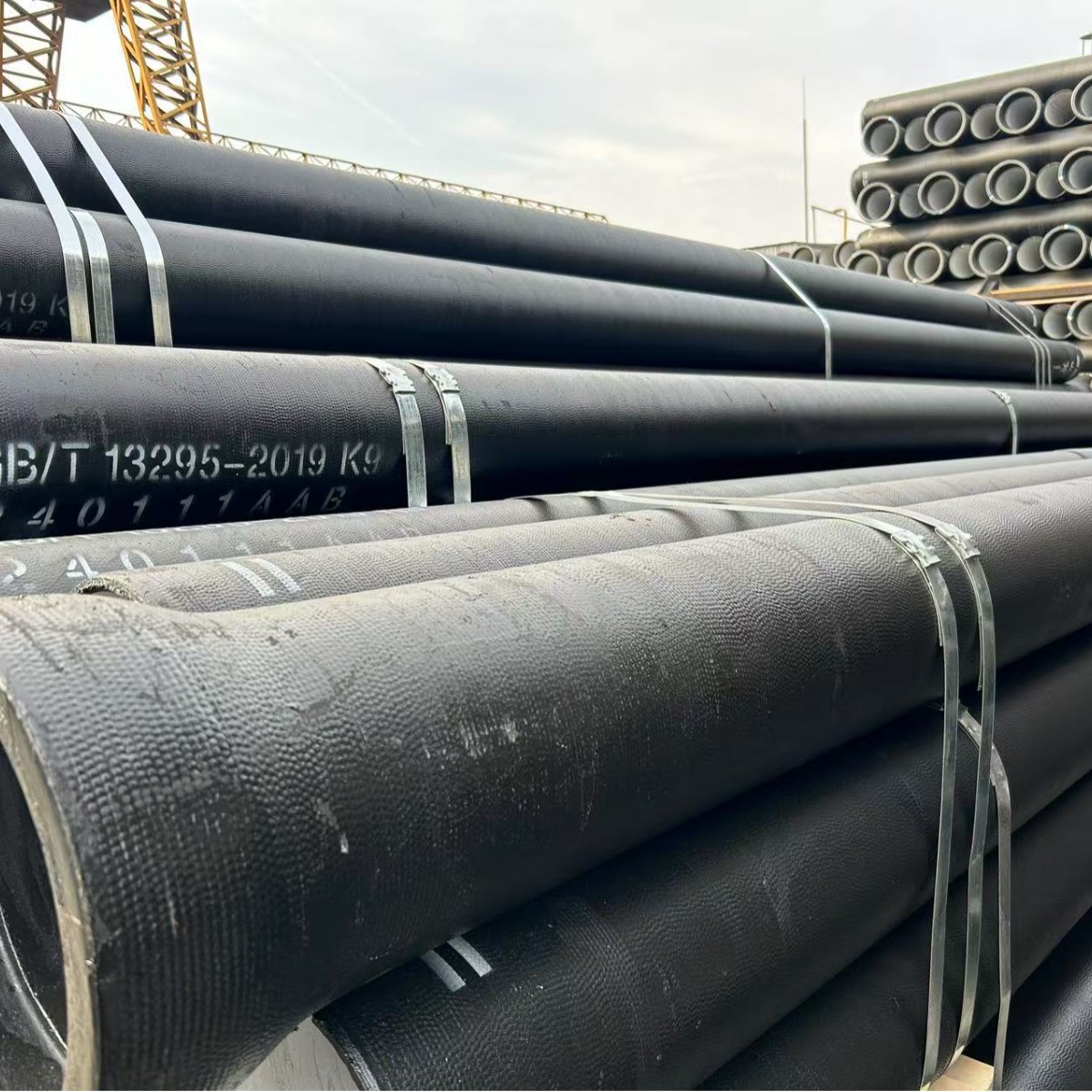 山西现货批发黑色球墨铸铁管DN300球墨铸铁管市政工程建筑排水