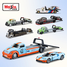 Maisto美驰图精品拖车玩具车合金车模汽车模型摆件男孩玩具批发车