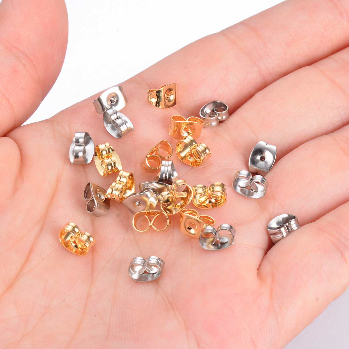 500 Pieces Per Pack Stainless Steel Solid Color Earplug Simple Style display picture 1