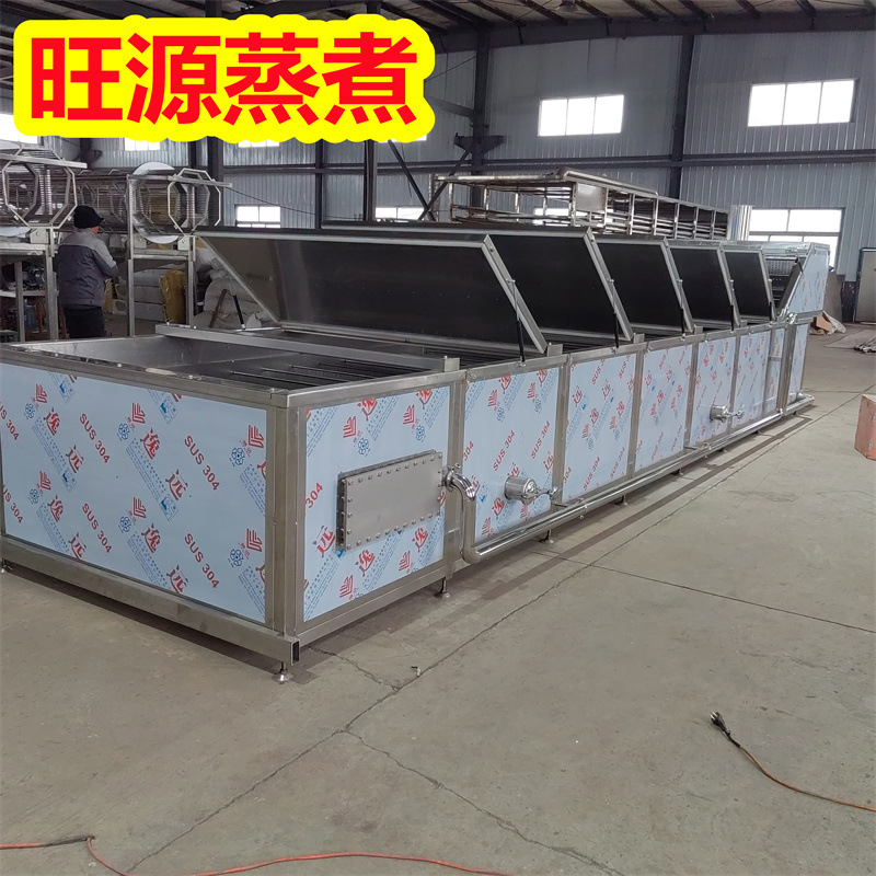 厂家供货  鸡腐丸蒸煮设备 牛肉丸蒸煮成型线 丸子蒸煮漂烫机