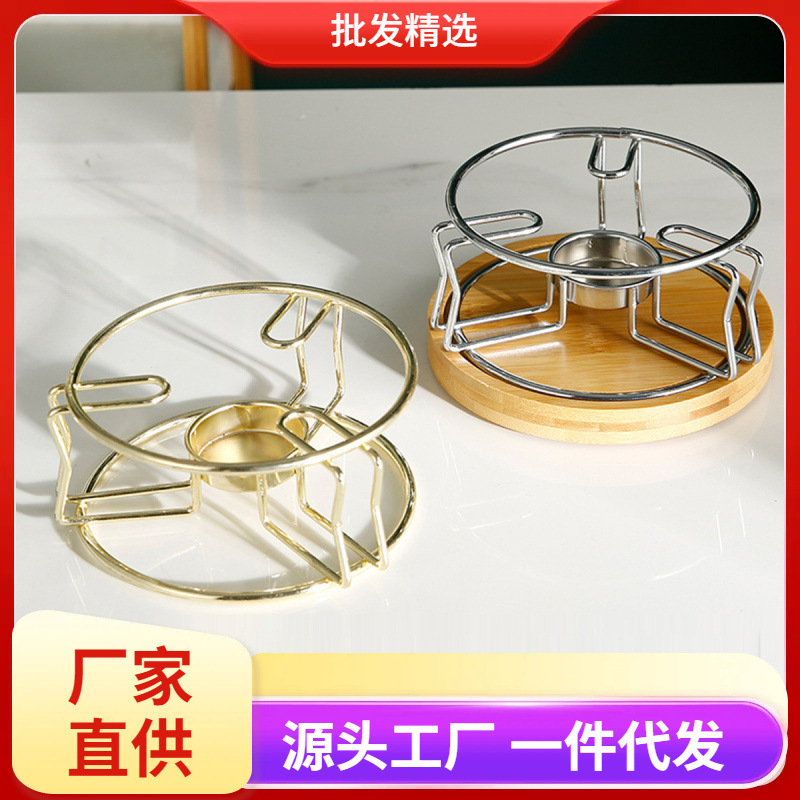 Candle boiling tea stove flower teapot health pot heating base warm tea stove tea warmer heat preservation tea maker hot tea candlestick