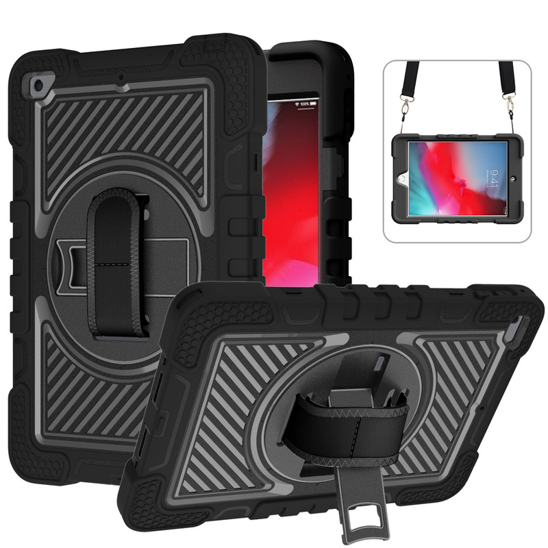 Includes Shoulder Strap Suitable for iPad Mini 4/5 /7.9 Inch Tablet Protective Case All-Inclusive Anti-Fall Case