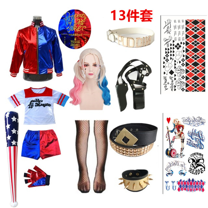 Halloween Killing Squad Costume Full Set Harry Quinn Adult Children Harmony Costume