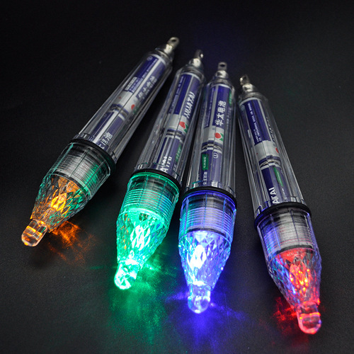 Fishing Lure with Colorful Underwater Lighting, Fish Attracting Lamp, Fishing Gear with Battery, Night Fishing Accessories
