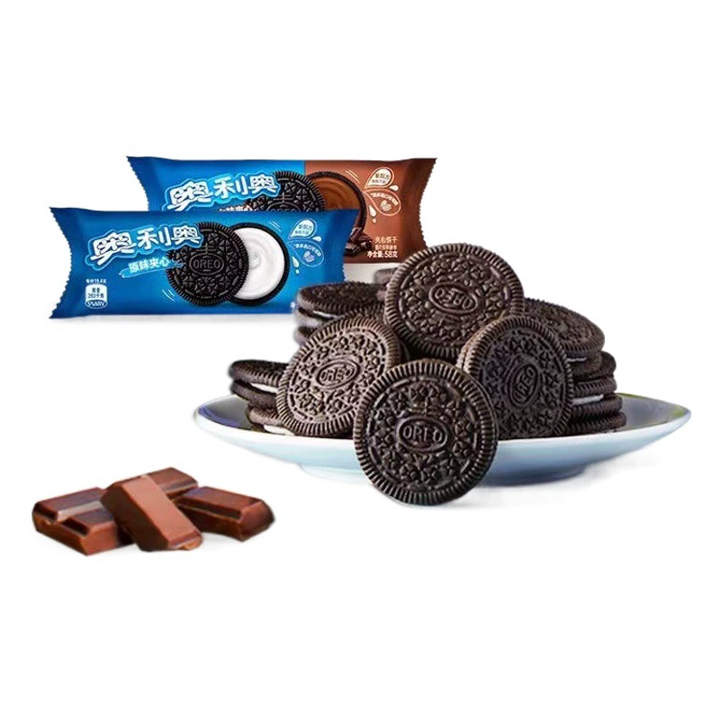 Сэндвич-печенье Oreo 48,5 г */пакет с оригинальным вкусом шоколадного вкуса закусок