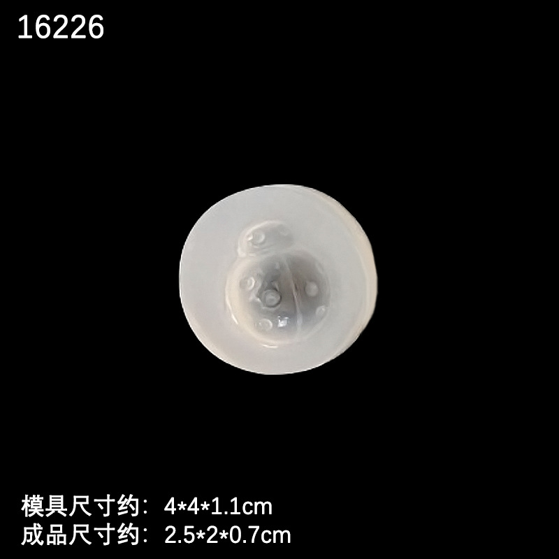 Espejo de cristal epoxi molde DIY hecho a mano paquete material epoxi joyería hoja oso cabeza libélula barba fresa