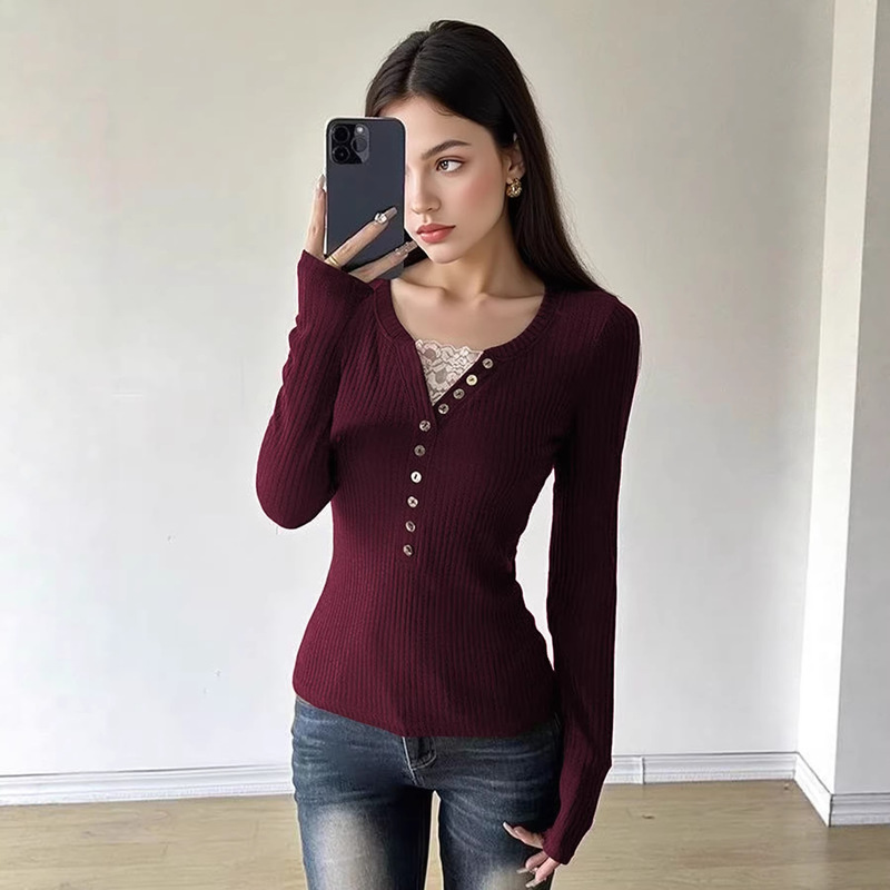 2025 Amazon American Retro Single-Breasted Lace White Floral Top for Women, Sexy Slim Fit Versatile Base Layer 2025 Amazon American Retro Single-Breasted Lace White Floral Top for Women, Sexy Slim Fit Versatile Base Layer