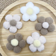 5.5cm両面のぬいぐるみの花びらのアクセサリーの部品diy女子の髪飾りのブローチのアクセサリーの卸売り