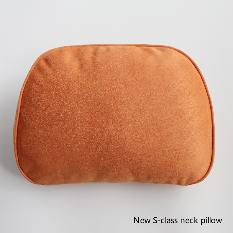 Suitable for the new upgrade S400 Mercedes-Benz Maybach S-Class Orange headrest neck pillow cervical spine car waist pillow