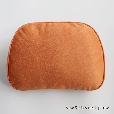 Suitable for the new upgrade S400 Mercedes-Benz Maybach S-Class Orange headrest neck pillow cervical spine car waist pillow (Headrest) - orange-headrest-neck-pillow