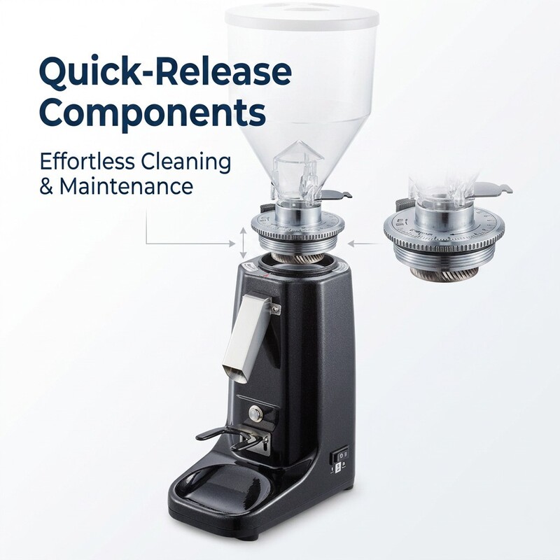 020 Italian-style coffee grinder, commercial small cafe grinder, aluminum alloy body coffee bean grinder 020 Italian-style coffee grinder, commercial small cafe grinder, aluminum alloy body coffee bean grinder