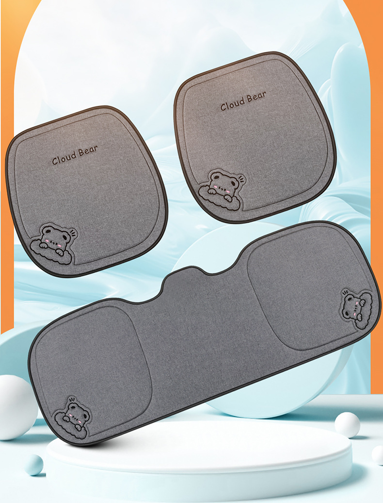 Car Seat Cushion, Suitable for All Seasons, Linen Seat Cushion Three-Piece Set, Rear Single-Piece Cushion, Car Interior Cushion, Wholesale Cross-Border