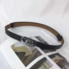 Black silver buckle