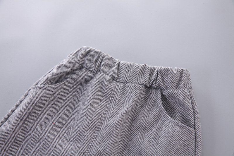 Abito da bambino, cravatta da ragazzo, abito da uomo, pantaloni a maniche lunghe autunnali e invernali, set da quattro pezzi_voghion.com