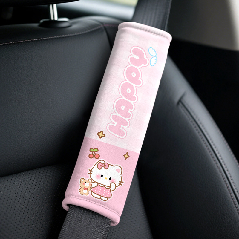 Katong – Cartoon McDonald's Seat belt shoulder pad - pink