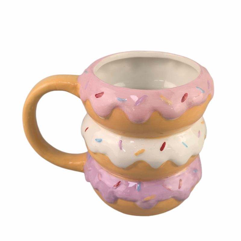 Donut cerámica taza de cumpleaños taza de agua taza de café taza de regalo taza de cumpleaños taza