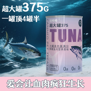 Cat Canned 375g Large Piece of Meat Tuna Meat Snacks Cat Hydration Kitten Staple Food Wet Food Nutrition Healthy Fattening