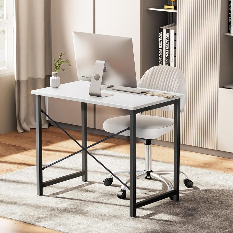 Small computer desk, home office desk, bedroom small study workstation, X-shaped study desk, modern and simple Small computer desk, home office desk, bedroom small study workstation, X-shaped study desk, modern and simple