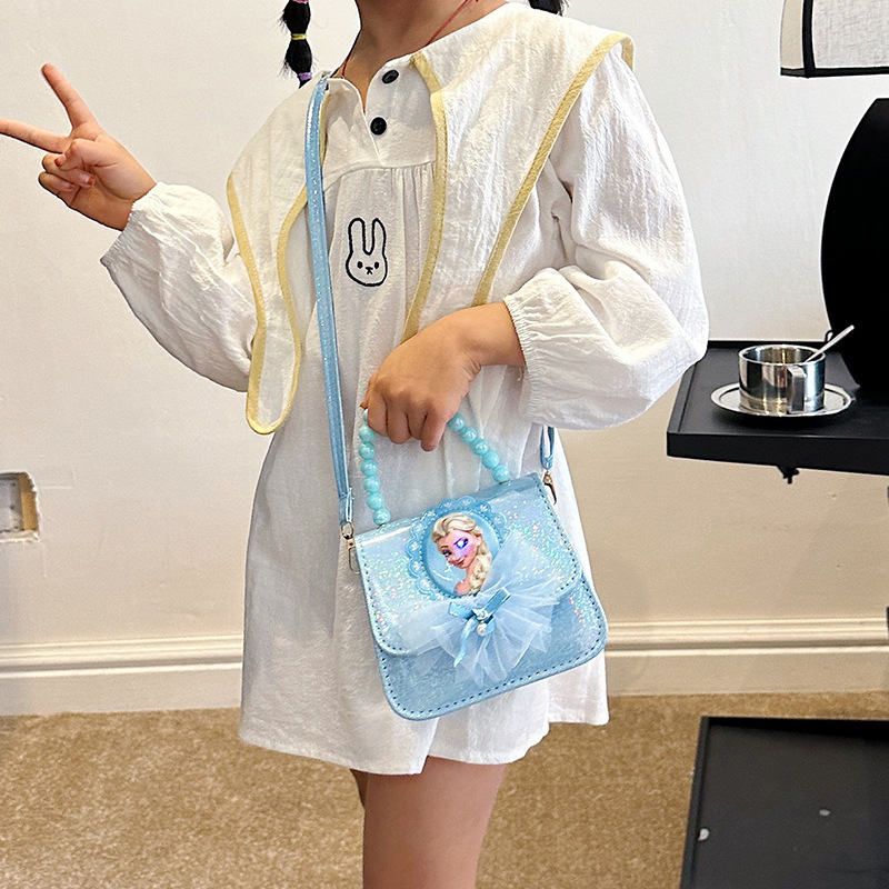 Bolsos de mochila para niños, princesa Aisha, bolsos de hombro de moda para niñas, bolsos de perlas para niñas.