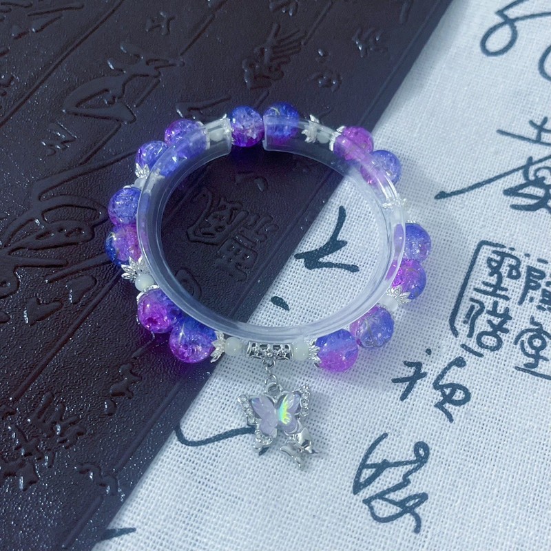 春日手链森系甜美流星琉璃手链女闺蜜天蓝显白系百搭手串小众批发|undefined