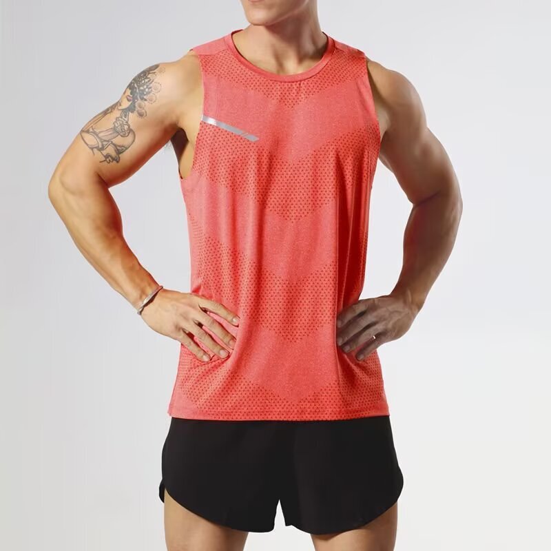 Quick-Drying Vest for Men 2026 Summer New Style Running Fitness Training Sleeveless Top Breathable Mesh Sports T-Shirt