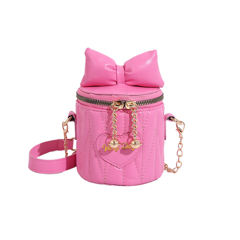 Coreano ins lindos bolsos de chicas 2024 nuevo arco cadena bolso de cubo de diamante estilo extranjero bolso de mochila