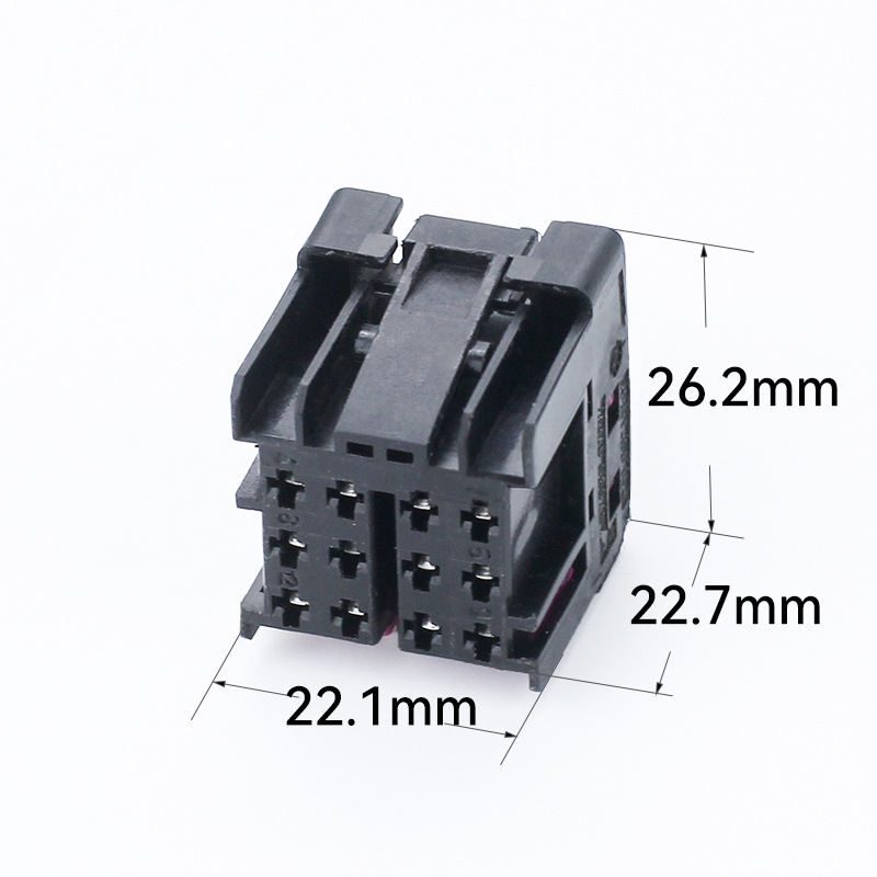 工厂现货供应大众尾门线束插头1.5系列12孔车用连接器配套端子