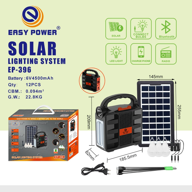 Малая система для выработки солнечной энергии, фонарик, радиоприемник, TF Bluetooth-плеер, небольшой источник питания, портативное устройство для экстренных ситуаций на открытом воздухе.