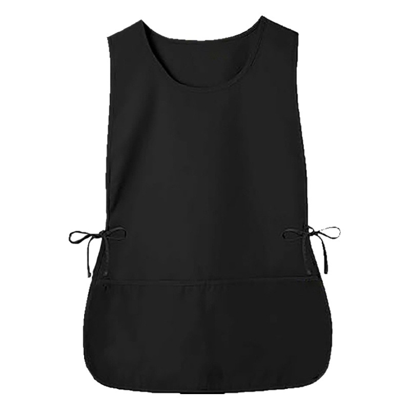 Delantal tipo chaleco de poliéster, moderno, sencillo, delgado, sin mangas, para trabajo, cocina y hogar
