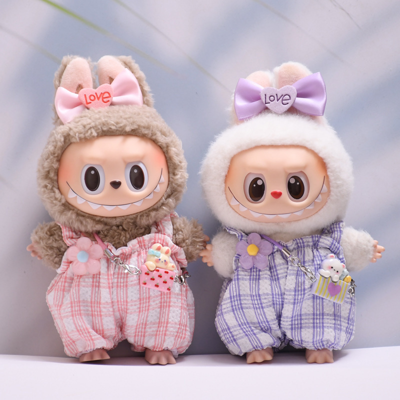ベビー服のみ】1代目・2代目・3代目ペンダント ラブブバタフライ パフサスペンダーパンツスーツ ラブブ着替え ベビー服着替え|undefined